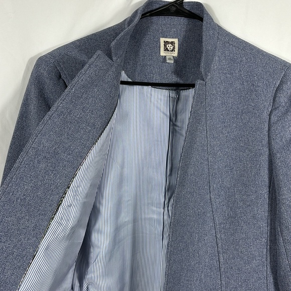 Anne Klein Blue Blazer Blazer Jacket | Size 12 - Picture 3 of 6